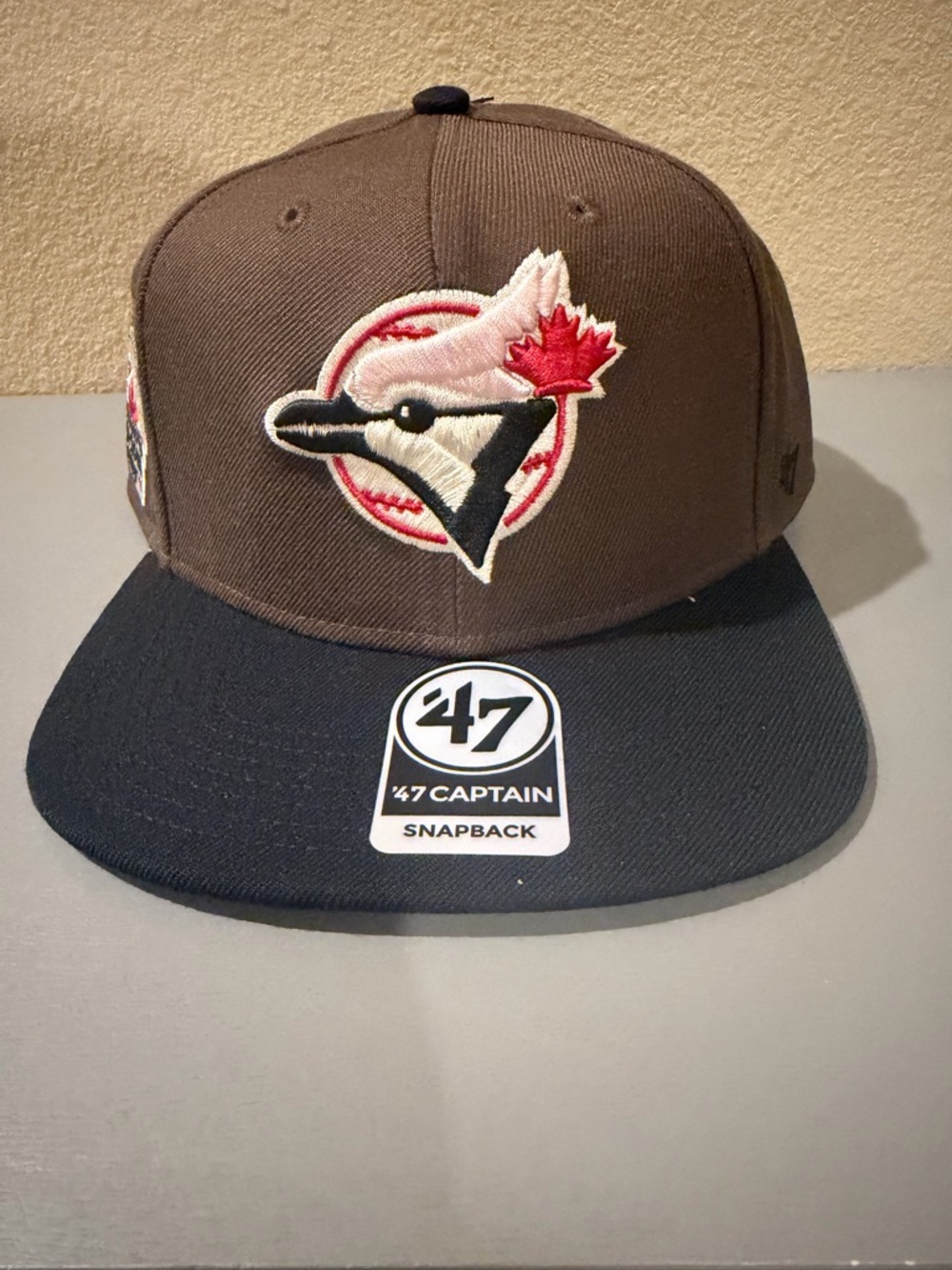 47 Captain Two-Tone Brown and Black Toronto Blue Jays Snapback